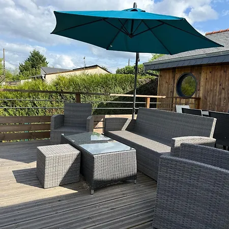 Cosy A Avec Terrasse Et Vue Riviere - Fr-1-410-424 펜션 라플레슈