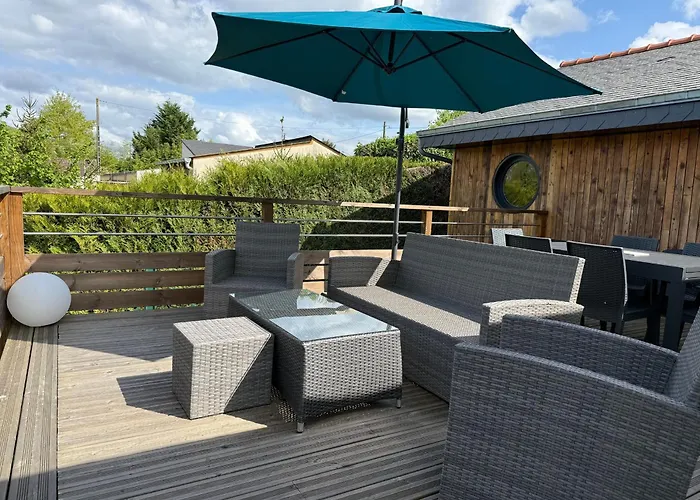 Cosy A Avec Terrasse Et Vue Riviere - Fr-1-410-424 بيت للعطل لا فْلوش